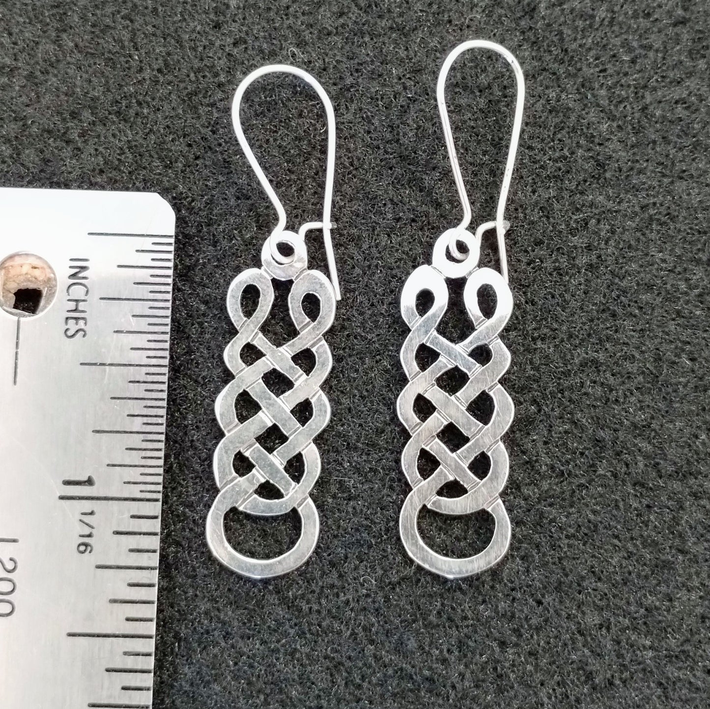 Maelstrom Loop Knot Sterling Silver earrings