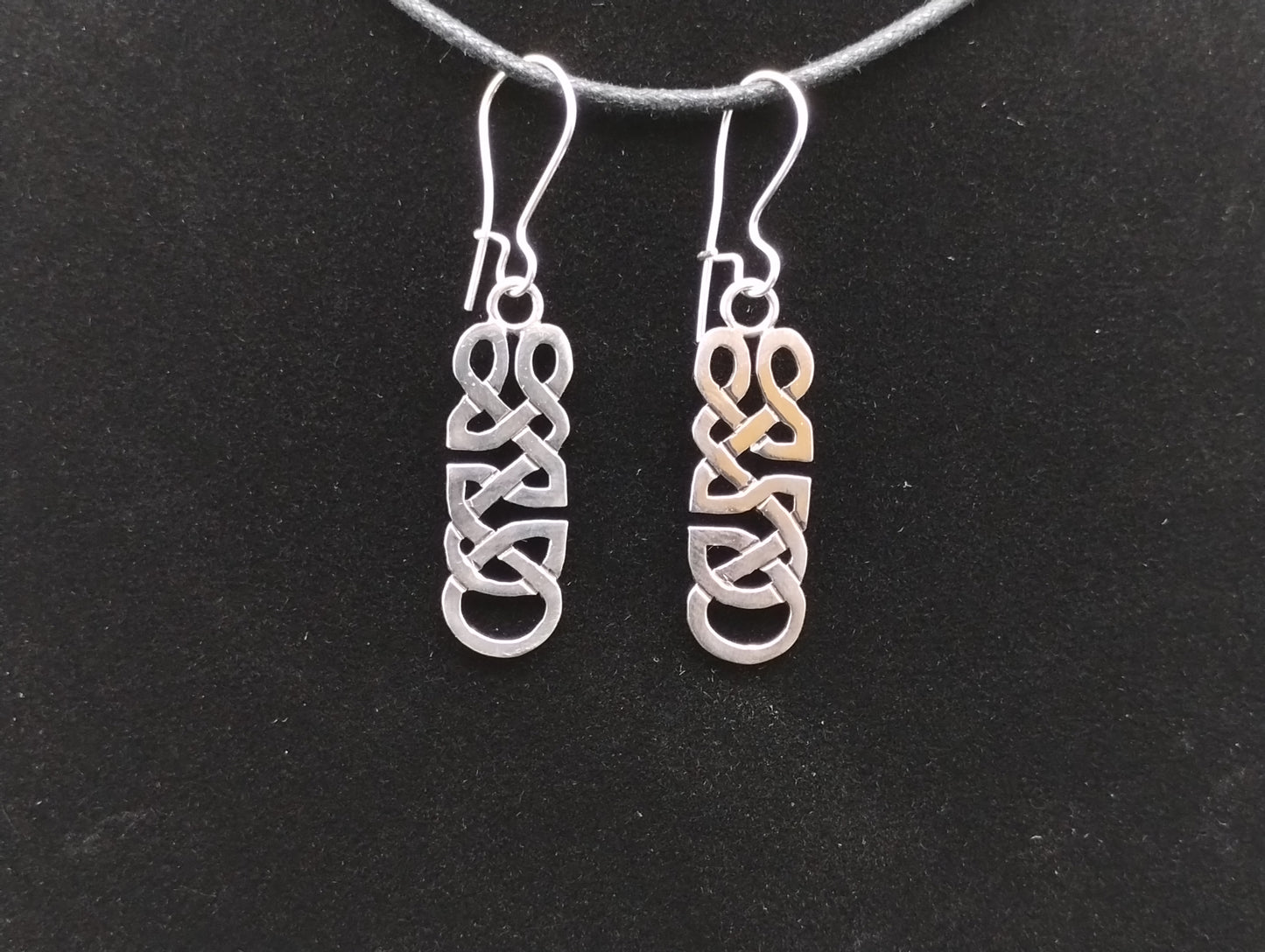 Maelstrom Anchor Loop Knot Sterling Silver earrings