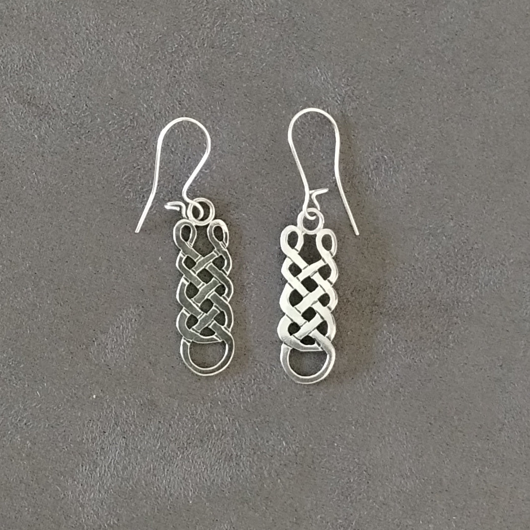Maelstrom Loop Knot Sterling Silver earrings