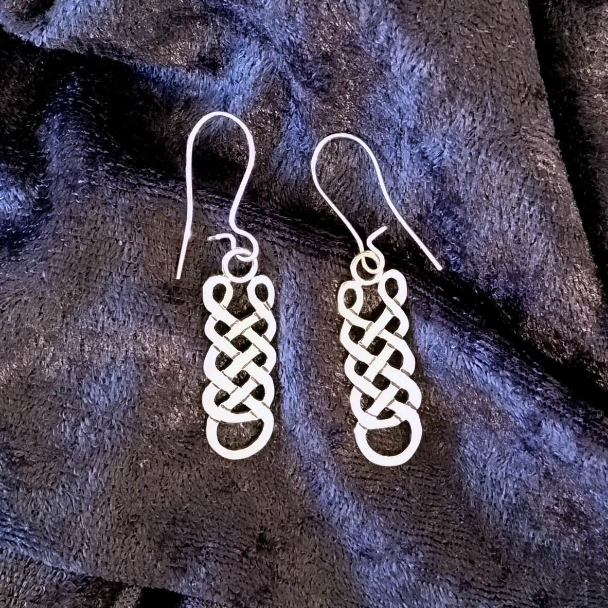 Maelstrom Loop Knot Sterling Silver earrings