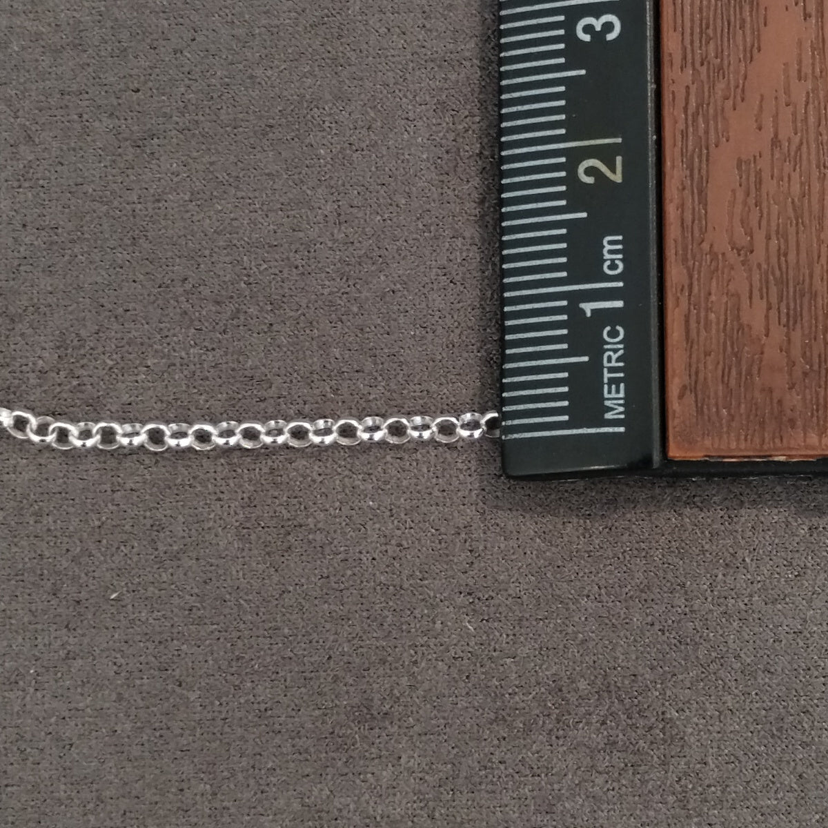 2.3 mm Sterling Silver Rolo Chain - 20 inch length