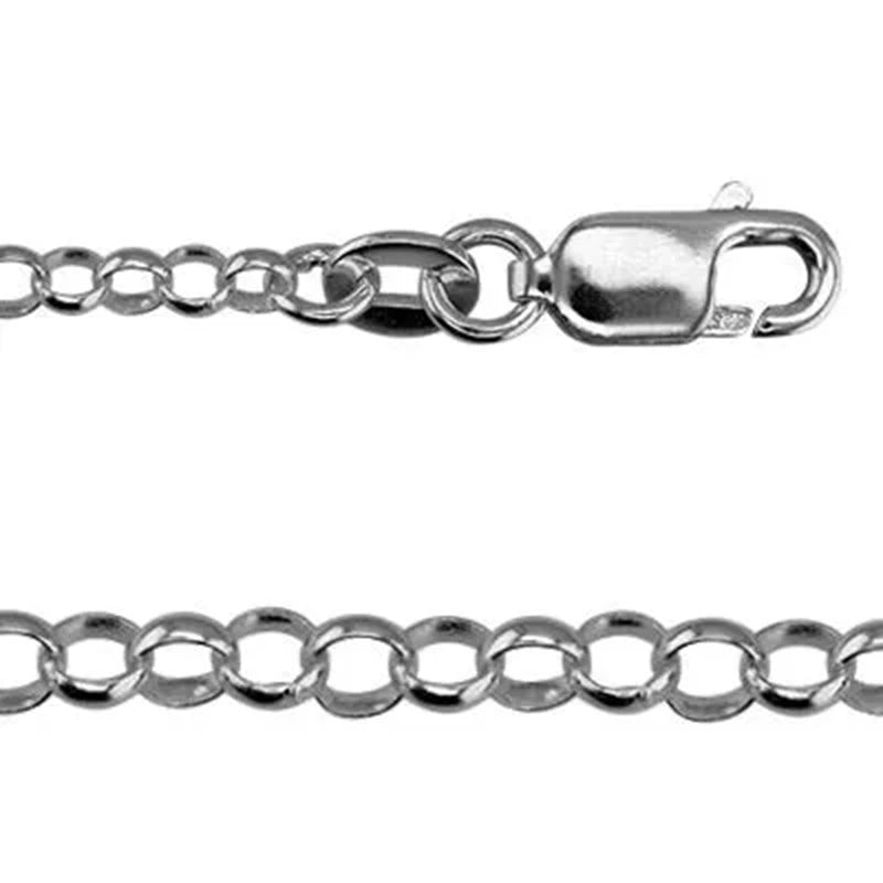 2.3 mm Sterling Silver Rolo Chain - 20 inch length