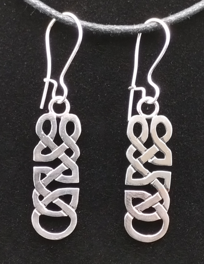 Maelstrom Anchor Loop Knot Sterling Silver earrings