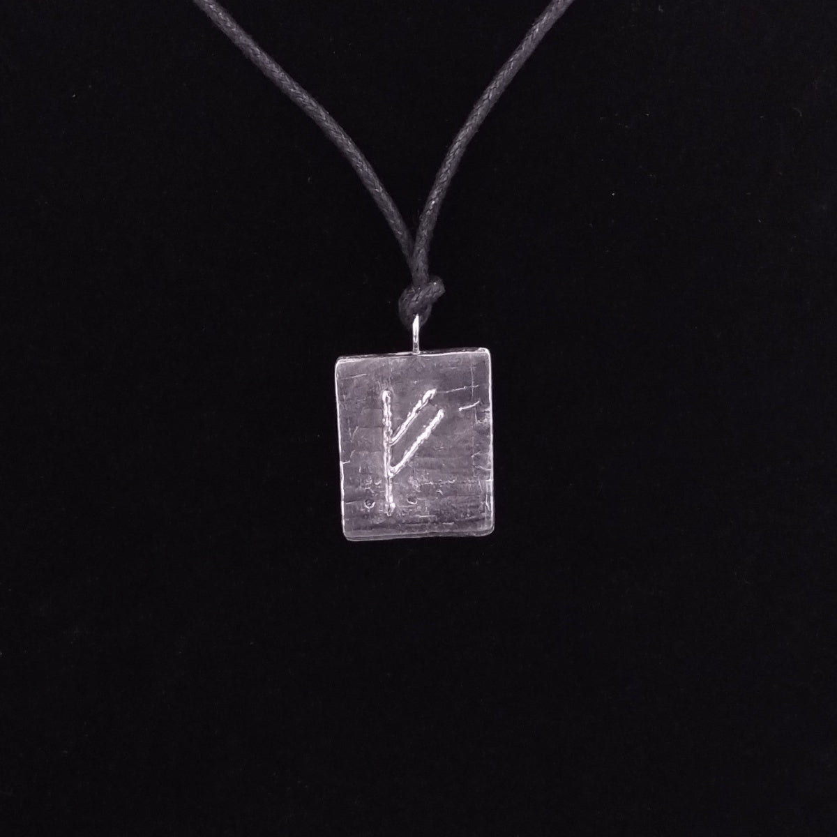 Sterling Silver Fehu Pendant